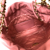 シャネル CHANEL CHANEL22 ミニバッグ AS3980 コーラルピンク ゴールド金具 ソフトキャビアスキン レディース ハンドバッグ