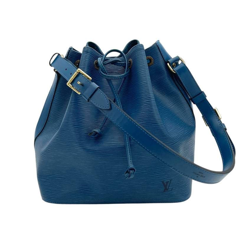 ルイ・ヴィトン LOUIS VUITTON プチ・ノエ M44005 トレドブルー エピレザー レディース ショルダーバッグ