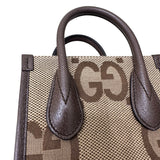 グッチ GUCCI ジャンボGG　ミニトートバッグ ブラウン ジャンボGGキャンバス レディース ショルダーバッグ