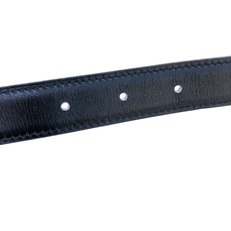 エルメス HERMES コンスタンスベルト　68㎝ ▢E刻 ブラック/SV金具 ボックスカーフ レディース ベルト