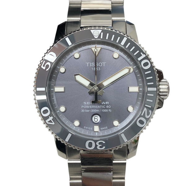ティソ TISSOT シースター1000パワーマティック80 T120.407.11.081.01 グレー SS メンズ 腕時計