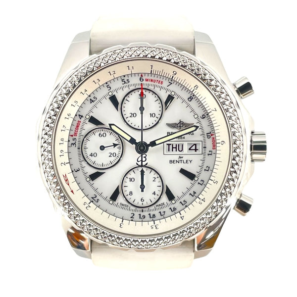 ブライトリング BREITLING ベントレー GT スペシャルエディション A13362 ホワイト SS 自動巻き メンズ 腕時計