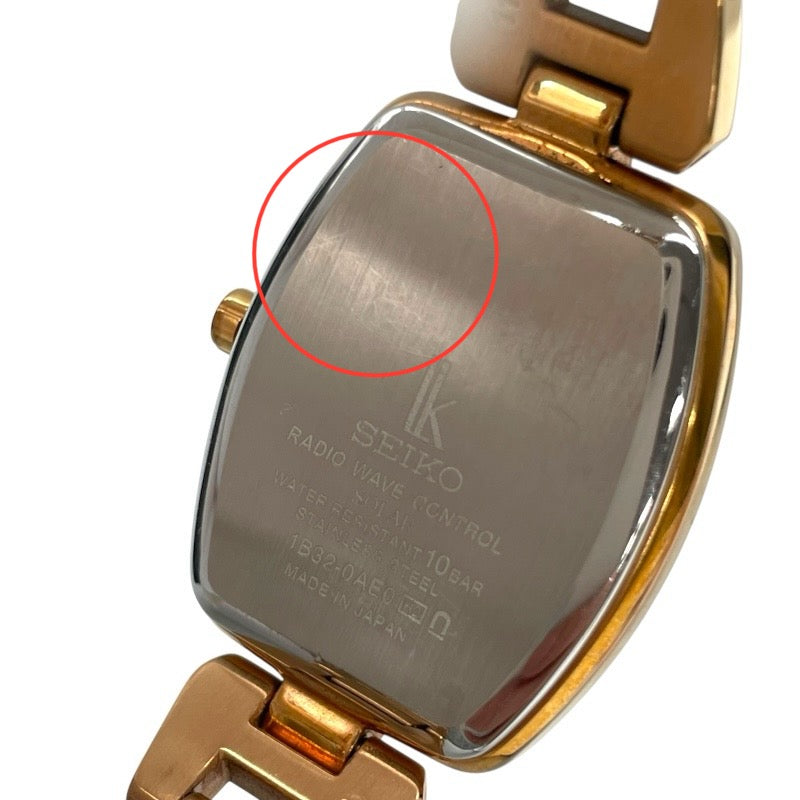 セイコー SEIKO ルキア SSVW128 ブラック GP/SS ソーラー レディース 腕時計