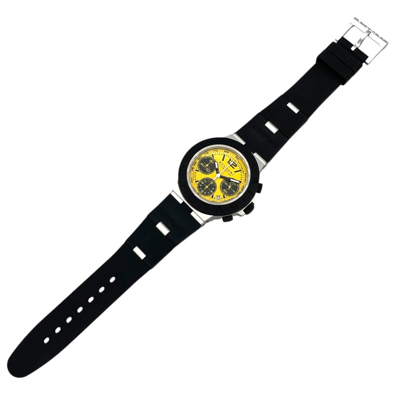 ブルガリ BVLGARI アルミニウム　グランツーリスモ 限定モデル 104006 イエロー アルミ 自動巻き メンズ 腕時計