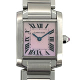 カルティエ Cartier タンク フランセーズ SM ピンクシェル W51028Q3 ピンクシェル SS クオーツ レディース 腕時計