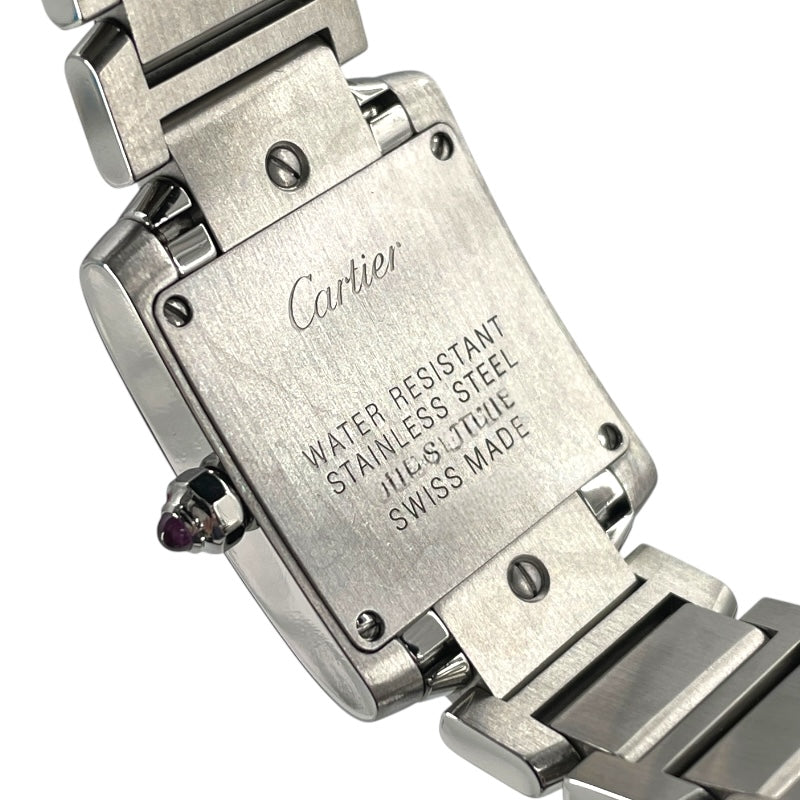 カルティエ Cartier タンク フランセーズ SM ピンクシェル W51028Q3 ピンクシェル SS クオーツ レディース 腕時計