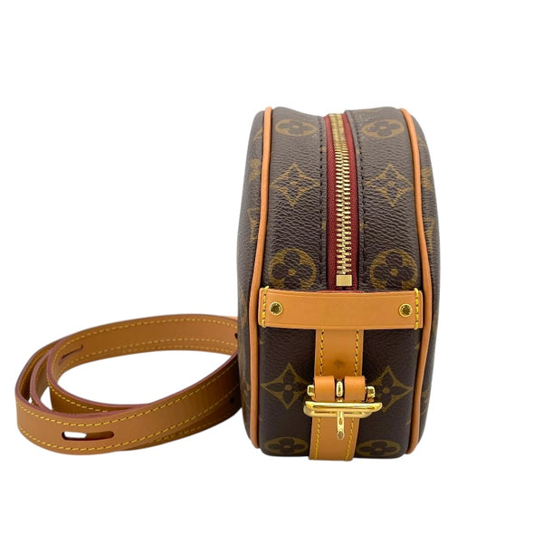 ルイ・ヴィトン LOUIS VUITTON ボワット・シャポー・スープルPM M45578 ブラウン モノグラムキャンバス レディース ショルダーバッグ