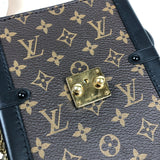 ルイ・ヴィトン LOUIS VUITTON トランク ヴェルティカル チェーン ショルダー M63913 モノグラムエベヌ/ブラック ゴールド金具 モノグラム・マカサー レディース ショルダーバッグ