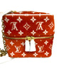 ルイ・ヴィトン LOUIS VUITTON ｽｸｴｱﾊﾞｯｸﾞ M46212 オレンジ/ホワイト レディース ハンドバッグ
