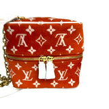 ルイ・ヴィトン LOUIS VUITTON ｽｸｴｱﾊﾞｯｸﾞ M46212 オレンジ/ホワイト レディース ハンドバッグ