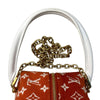 ルイ・ヴィトン LOUIS VUITTON ｽｸｴｱﾊﾞｯｸﾞ M46212 オレンジ/ホワイト レディース ハンドバッグ
