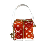 ルイ・ヴィトン LOUIS VUITTON ｽｸｴｱﾊﾞｯｸﾞ M46212 オレンジ/ホワイト レディース ハンドバッグ