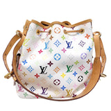 ルイ・ヴィトン LOUIS VUITTON プチ・ノエ M42229 ホワイト/マルチカラー モノグラムマルチカラー レディース ハンドバッグ