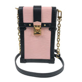 ルイ・ヴィトン LOUIS VUITTON ポシェット トランク ヴェルティカル M67872 ピンク PVC レディース ショルダーバッグ