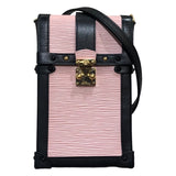 ルイ・ヴィトン LOUIS VUITTON ポシェット トランク ヴェルティカル M67872 ピンク/ブラック ゴールド金具 PVC レディース ショルダーバッグ