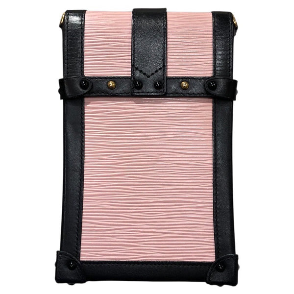 ルイ・ヴィトン LOUIS VUITTON ポシェット トランク ヴェルティカル M67872 ピンク/ブラック ゴールド金具 PVC レディース ショルダーバッグ