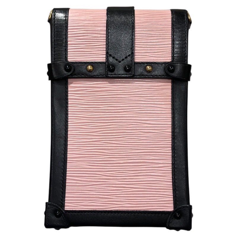 ルイ・ヴィトン LOUIS VUITTON ポシェット トランク ヴェルティカル M67872 ピンク/ブラック ゴールド金具 PVC レディース ショルダーバッグ