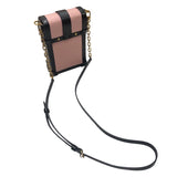 ルイ・ヴィトン LOUIS VUITTON ポシェット トランク ヴェルティカル M67872 ピンク/ブラック ゴールド金具 PVC レディース ショルダーバッグ