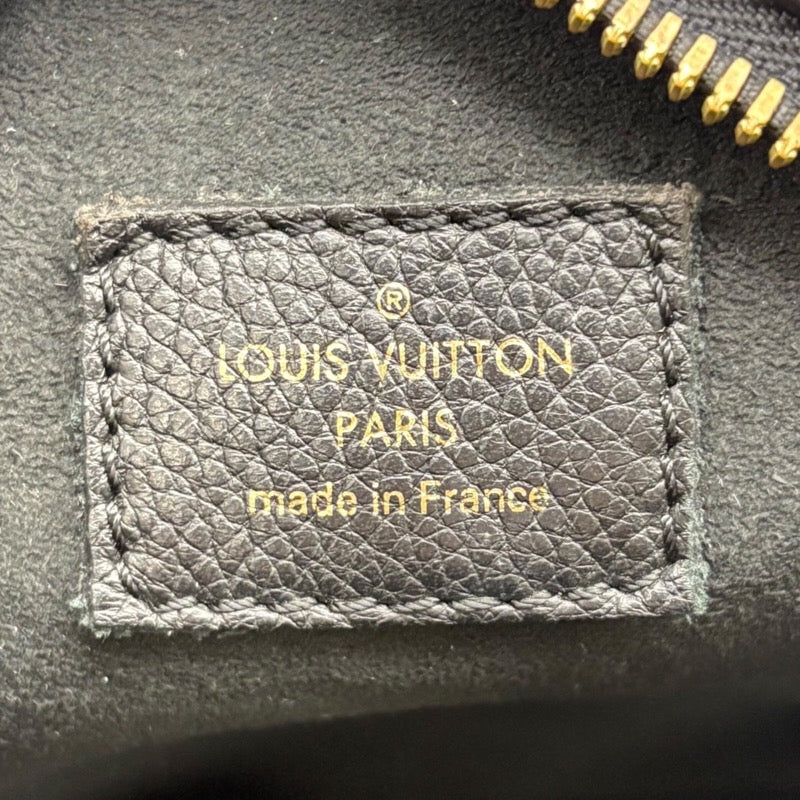 ルイ・ヴィトン LOUIS VUITTON ボワット・シャポー・スープルMM M45649 ブラック モノグラム・アンプラント レザー レディース ショルダーバッグ