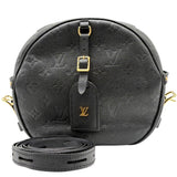 ルイ・ヴィトン LOUIS VUITTON ボワット・シャポー・スープルMM M45649 ブラック モノグラム・アンプラント レザー レディース ショルダーバッグ