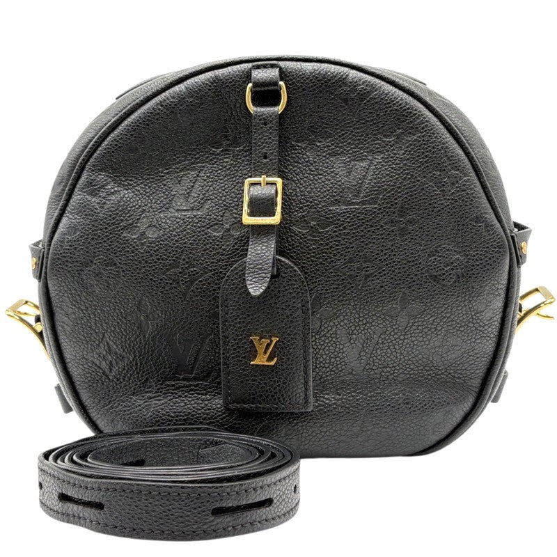 ルイ・ヴィトン LOUIS VUITTON ボワット・シャポー・スープルMM M45649 ブラック モノグラム・アンプラント レザー レディース ショルダーバッグ