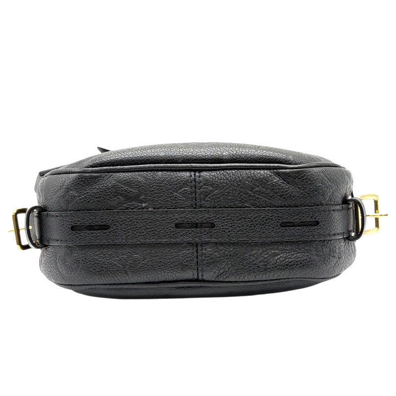 ルイ・ヴィトン LOUIS VUITTON ボワット・シャポー・スープルMM M45649 ブラック モノグラム・アンプラント レザー レディース ショルダーバッグ