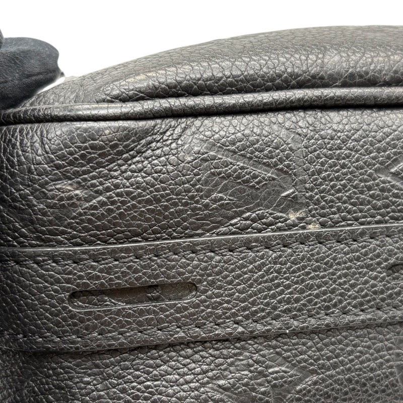 ルイ・ヴィトン LOUIS VUITTON ボワット・シャポー・スープルMM M45649 ブラック モノグラム・アンプラント レザー レディース ショルダーバッグ