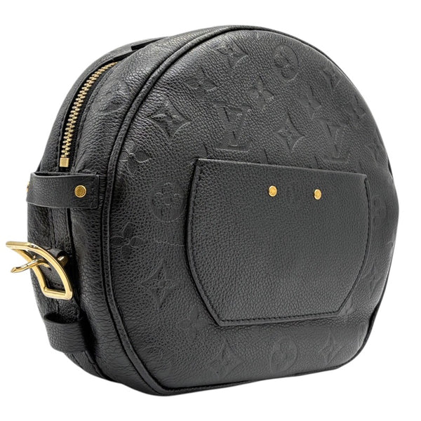 ルイ・ヴィトン LOUIS VUITTON ボワット・シャポー・スープルMM M45649 ブラック モノグラム・アンプラント レザー レディース ショルダーバッグ