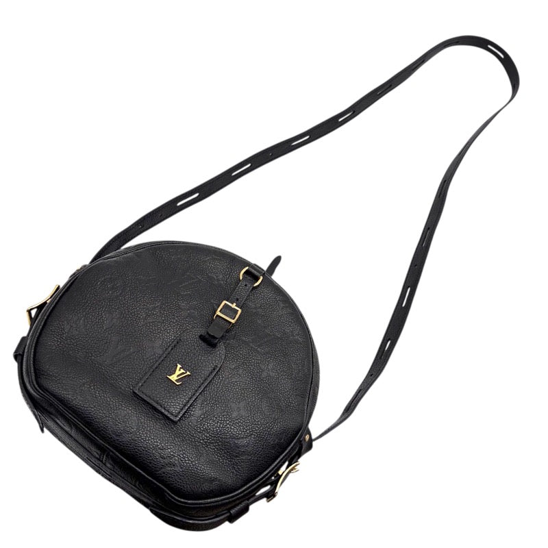 ルイ・ヴィトン LOUIS VUITTON ボワット・シャポー・スープルMM M45649 ブラック モノグラム・アンプラント レザー レディース ショルダーバッグ