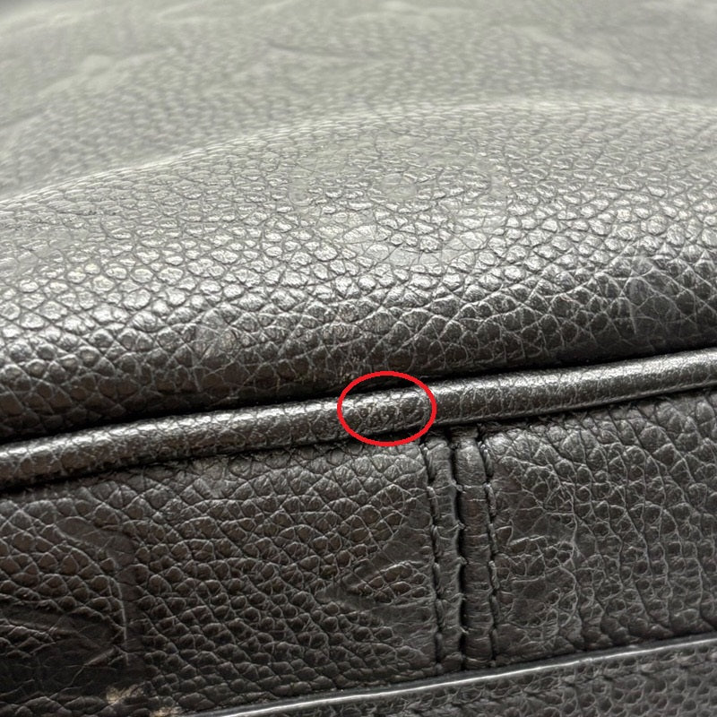 ルイ・ヴィトン LOUIS VUITTON ボワット・シャポー・スープルMM M45649 ブラック モノグラム・アンプラント レザー レディース ショルダーバッグ