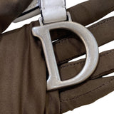 クリスチャン・ディオール Christian Dior サドルバッグ M0456 ホワイト/SV金具 スムースカーフ レディース ハンドバッグ