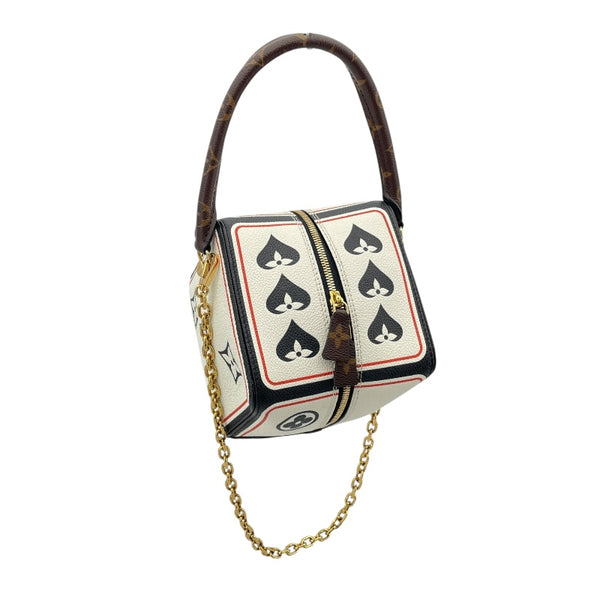 ルイ・ヴィトン LOUIS VUITTON スクエア・バッグ　ゲーム・オン M57478 ホワイト モノグラム レディース ショルダーバッグ