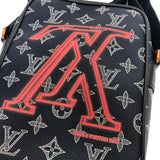 ルイ・ヴィトン LOUIS VUITTON ダヌーブPM アップサイドダウン ショルダーバッグ M43678 ブラック オレンジ モノグラムエクリプス メンズ ショルダーバッグ