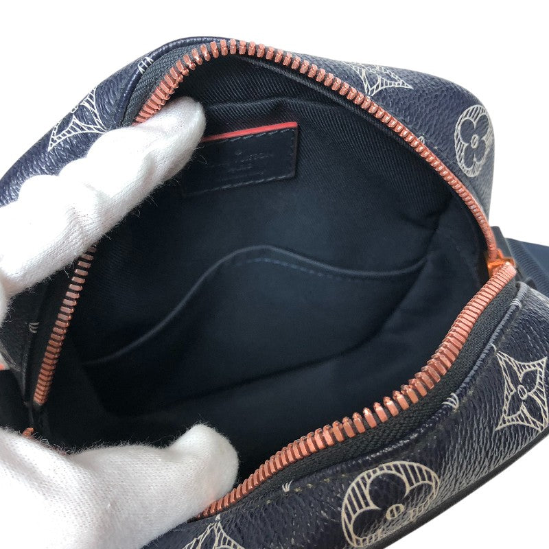 ルイ・ヴィトン LOUIS VUITTON ダヌーブPM アップサイドダウン ショルダーバッグ M43678 ブラック オレンジ モノグラムエクリプス メンズ ショルダーバッグ