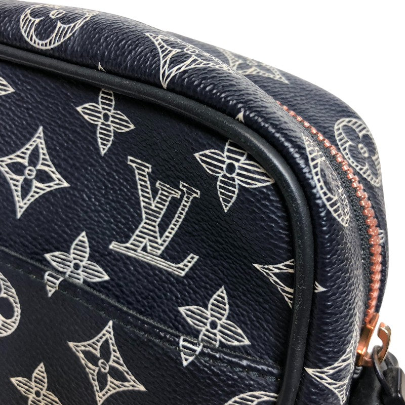 ルイ・ヴィトン LOUIS VUITTON ダヌーブPM アップサイドダウン ショルダーバッグ M43678 ブラック オレンジ モノグラムエクリプス メンズ ショルダーバッグ