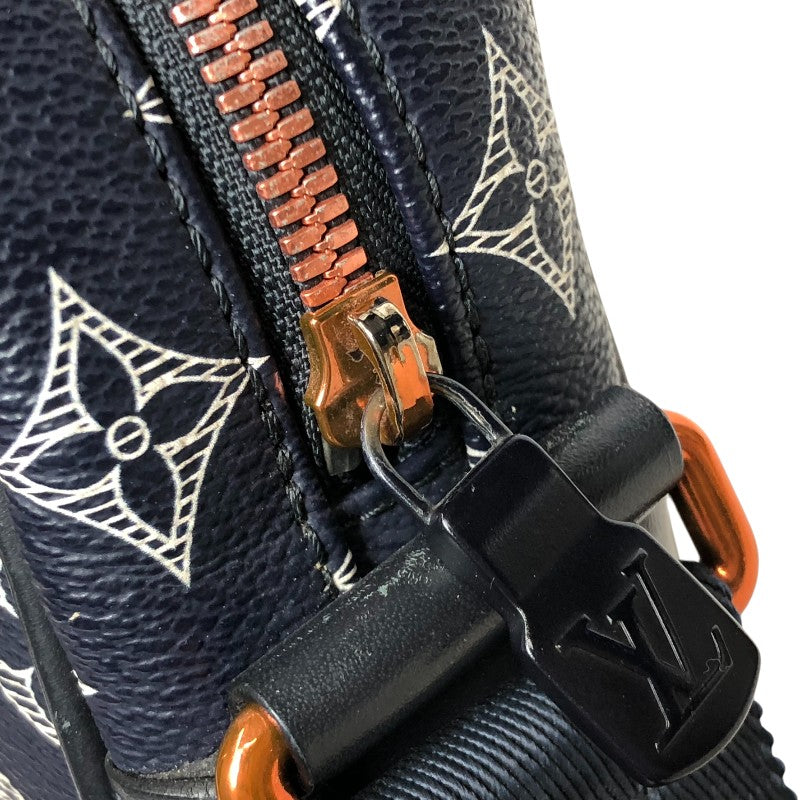 ルイ・ヴィトン LOUIS VUITTON ダヌーブPM アップサイドダウン ショルダーバッグ M43678 ブラック オレンジ モノグラムエクリプス メンズ ショルダーバッグ