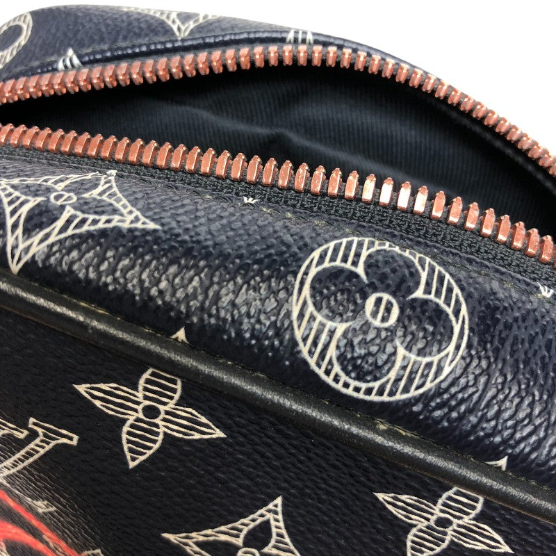 ルイ・ヴィトン LOUIS VUITTON ダヌーブPM アップサイドダウン ショルダーバッグ M43678 ブラック オレンジ モノグラムエクリプス メンズ ショルダーバッグ