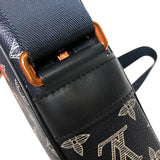 ルイ・ヴィトン LOUIS VUITTON ダヌーブPM アップサイドダウン ショルダーバッグ M43678 ブラック オレンジ モノグラムエクリプス メンズ ショルダーバッグ