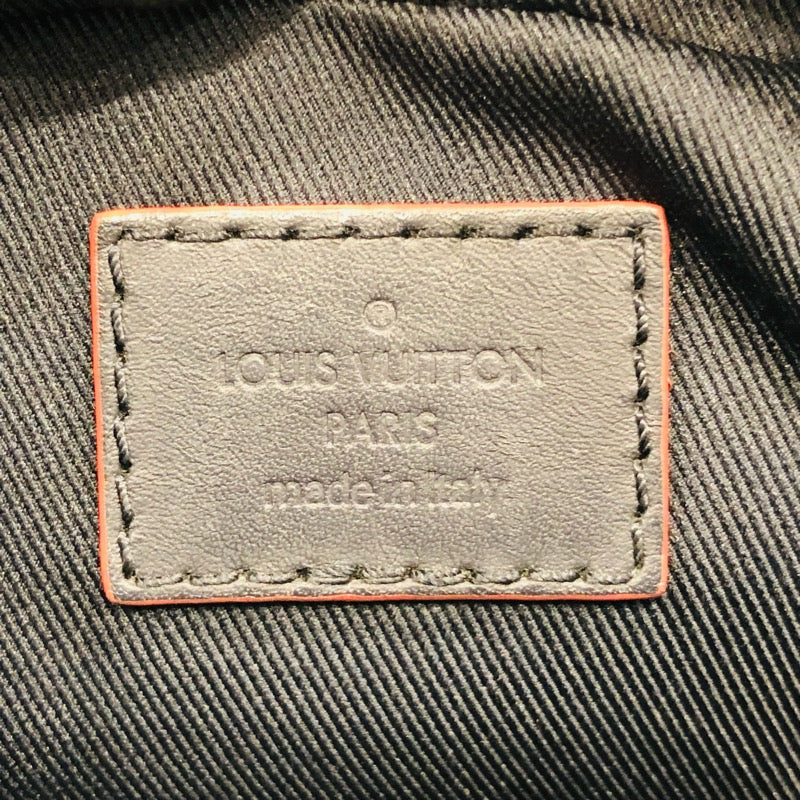 ルイ・ヴィトン LOUIS VUITTON ダヌーブPM アップサイドダウン ショルダーバッグ M43678 ブラック オレンジ モノグラムエクリプス メンズ ショルダーバッグ