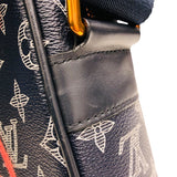 ルイ・ヴィトン LOUIS VUITTON ダヌーブPM アップサイドダウン ショルダーバッグ M43678 ブラック オレンジ モノグラムエクリプス メンズ ショルダーバッグ