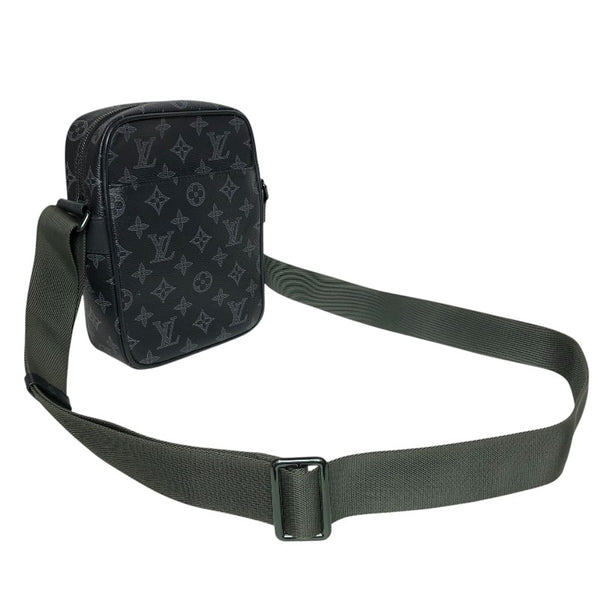 ルイ・ヴィトン LOUIS VUITTON ダヌーブPM ヴィヴィエンヌ 限定 M43677 ブラック グリーン モノグラムエクリプス メンズ ショルダーバッグ