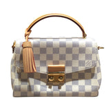 ルイ・ヴィトン LOUIS VUITTON クロワゼット N41581 ベージュ ダミエ・アズール レディース ハンドバッグ