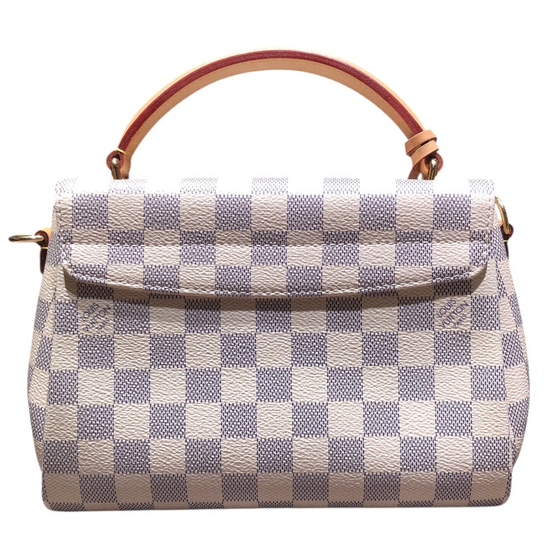 ルイ・ヴィトン LOUIS VUITTON クロワゼット N41581 ベージュ ダミエ・アズール レディース ハンドバッグ