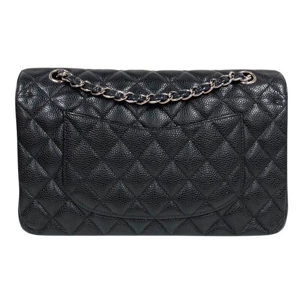 シャネル CHANEL マトラッセ25 A01112 12番台 ブラック　シルバー金具 キャビアスキン レディース ショルダーバッグ