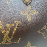 ルイ・ヴィトン LOUIS VUITTON オンザゴーGM M45320 ブラウン モノグラム ジャイアント・リバース レディース トートバッグ