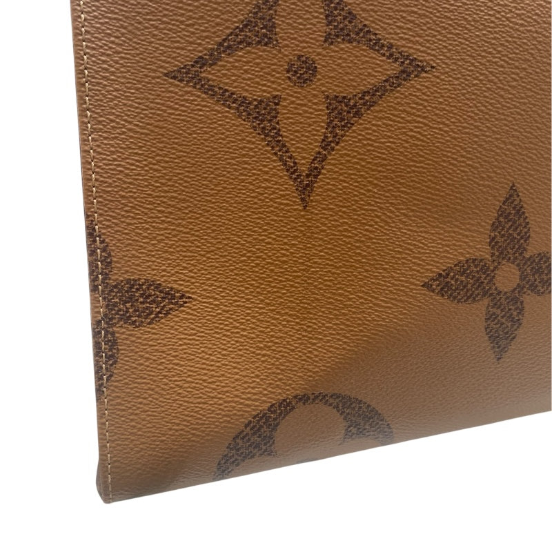 ルイ・ヴィトン LOUIS VUITTON オンザゴーGM M45320 ブラウン モノグラム ジャイアント・リバース レディース トートバッグ