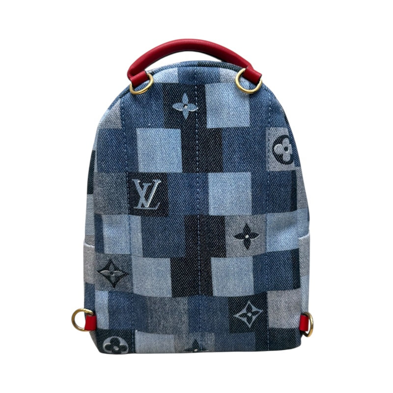 ルイ・ヴィトン LOUIS VUITTON パームスプリングス バックパックMINI M45043 ブルー デニムモノグラム レディース リュック・デイパック