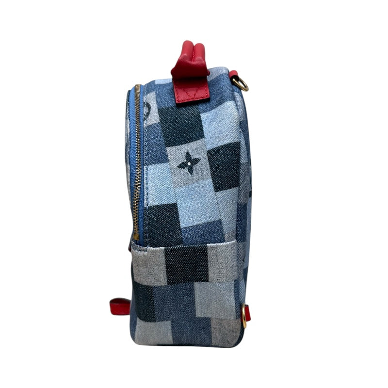 ルイ・ヴィトン LOUIS VUITTON パームスプリングス バックパックMINI M45043 ブルー デニムモノグラム レディース リュック・デイパック