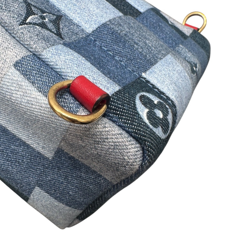 ルイ・ヴィトン LOUIS VUITTON パームスプリングス バックパックMINI M45043 ブルー デニムモノグラム レディース リュック・デイパック