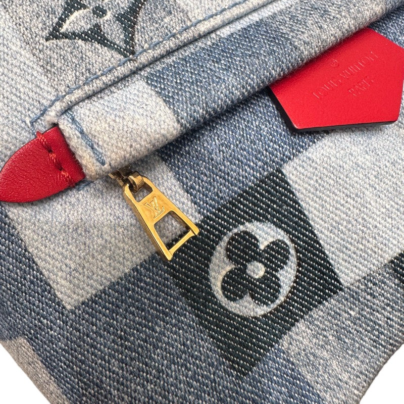 ルイ・ヴィトン LOUIS VUITTON パームスプリングス バックパックMINI M45043 ブルー デニムモノグラム レディース リュック・デイパック